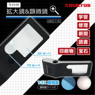 ライト付 拡大鏡&顕微鏡
